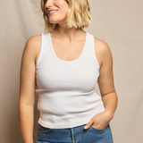 Debbie Longer Blondie Top White