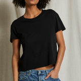 Harley Cotton Short Sleeve Boxy Crew Tee True Black