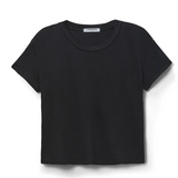 Harley Cotton Short Sleeve Boxy Crew Tee True Black