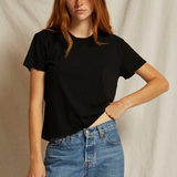 Harley Cotton Short Sleeve Boxy Crew Tee True Black
