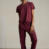 Johnny French Terry Easy Sweatpant Dark Burgundy