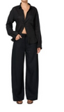 Brynn Linen Trouser Black