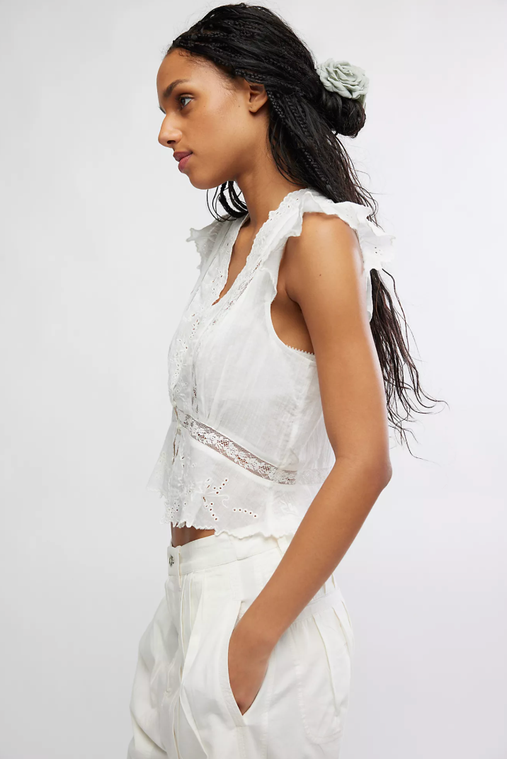 Day Dreamer Top Ivory