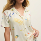 Beach Days Short Sleeve Pajama Top