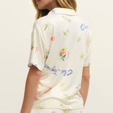 Beach Days Short Sleeve Pajama Top