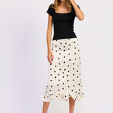 Polka Dot Slip Skirt