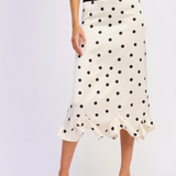 Polka Dot Slip Skirt