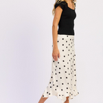 Polka Dot Slip Skirt