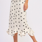Polka Dot Slip Skirt