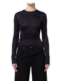 Delphi Long Sleeve Slim Tee Dk Navy