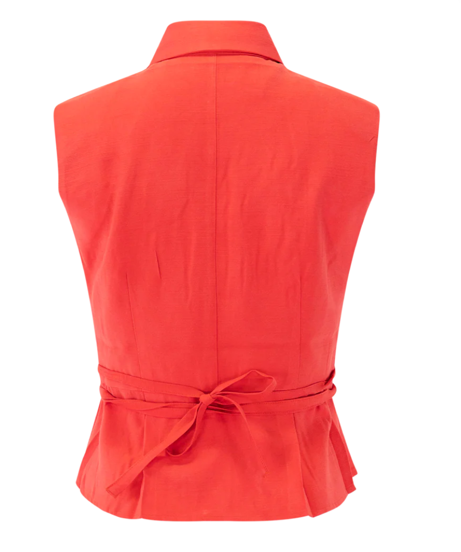 Lively Tie Top Geranium Red