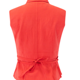 Lively Tie Top Geranium Red