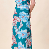 Joelle Midi Dress La Rouge North Sea Print