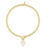 Bone Heart Necklace