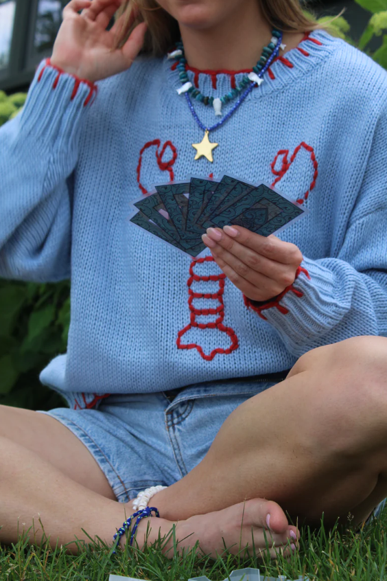 Scaly Blue Fish Necklace