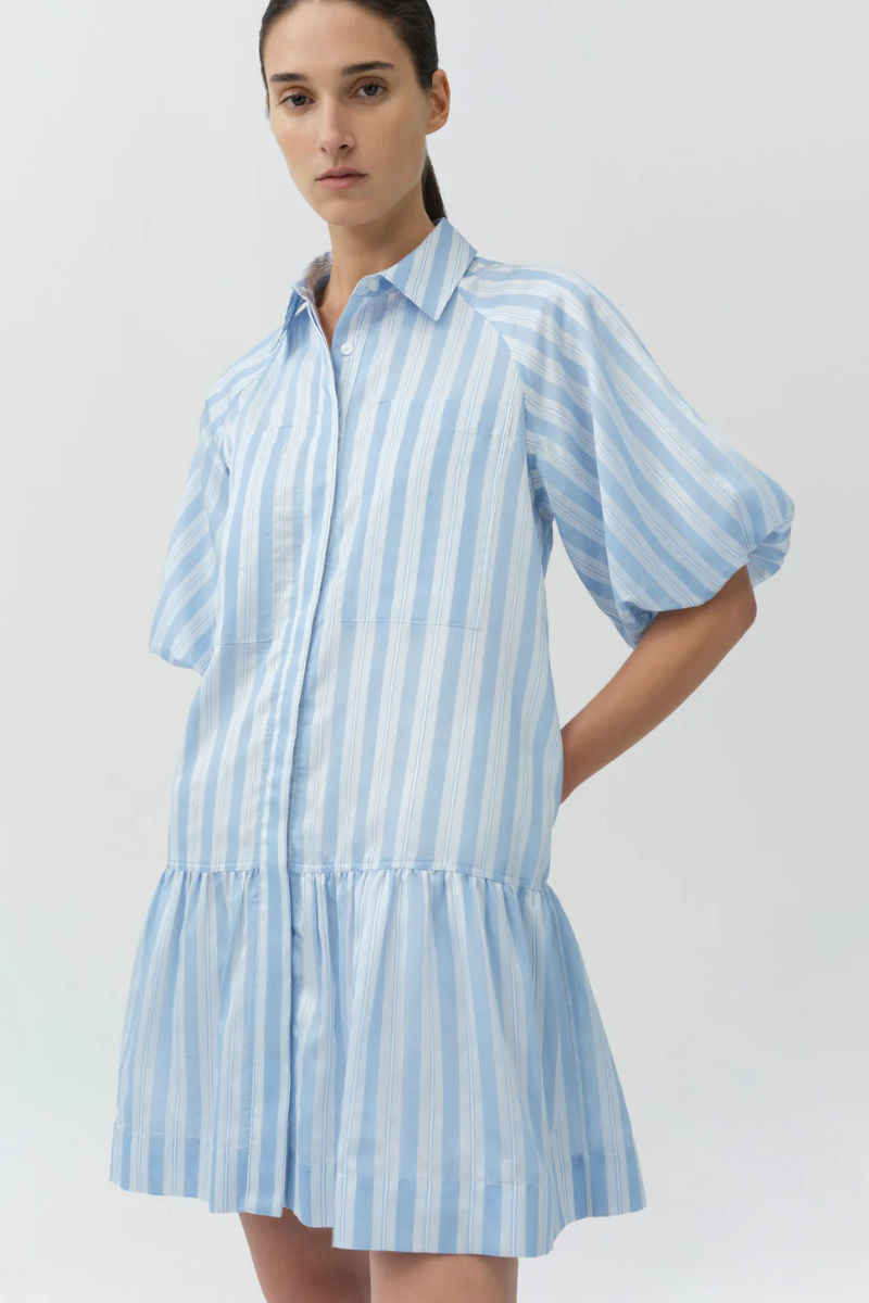 Crissy Mini Dress Oxford Blue