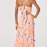 Blythe Dress Orange Blue Floral