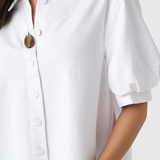 The Billow Sleeve Shirt White