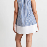 Hallie Dress Optic Blue / French White