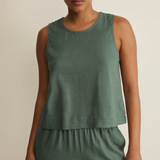Sloane Linen Top Everglade