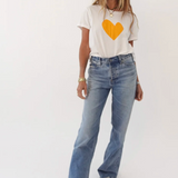 Suke Imperfect Heart Tee White Clementine