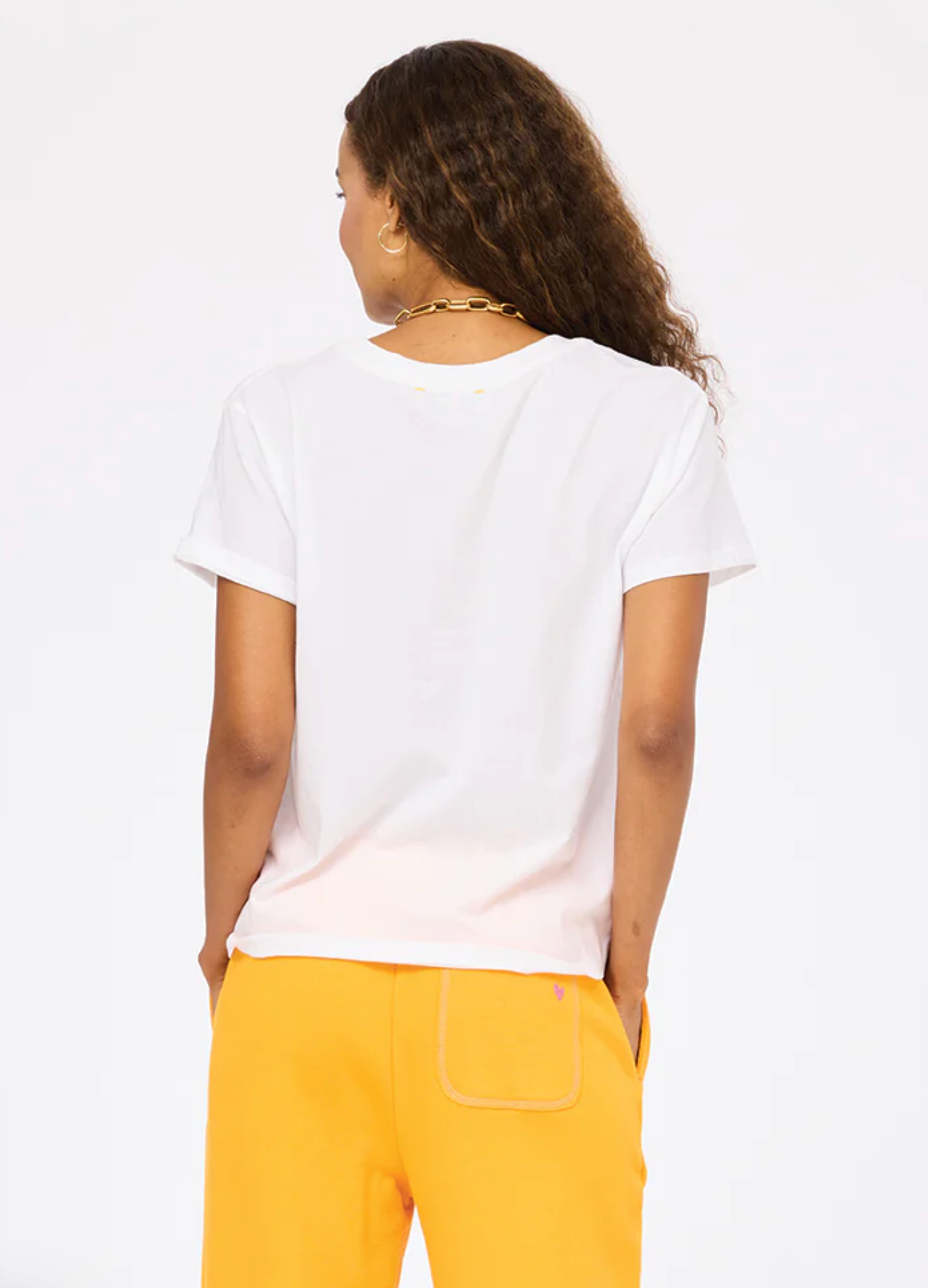 Suke Imperfect Heart Tee White Clementine