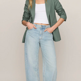 Evan Linen Blazer Everglade