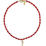 Beaded Necklace and Fish Charm