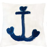 You Anchor Me Indigo Pillow 22" X 22"