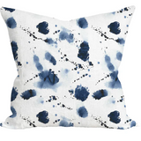 Indigo Blue Splat 22" X 22"