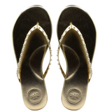 Gold with Pearl Indie Flip Flop