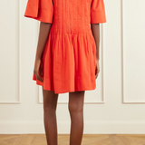 Alberte Solid Mini Dress Red