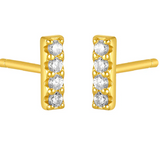Maeda Bar Studs Gold
