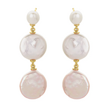 Lulu Pearl Earrings Gold