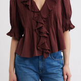 Henri Top Dahlia Burgundry