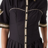 Vintage Souvenirs Black Midi Dress