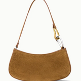Ollie Shoulder Bag Cigar Suede