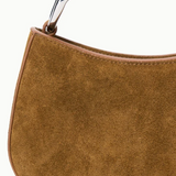 Ollie Shoulder Bag Cigar Suede