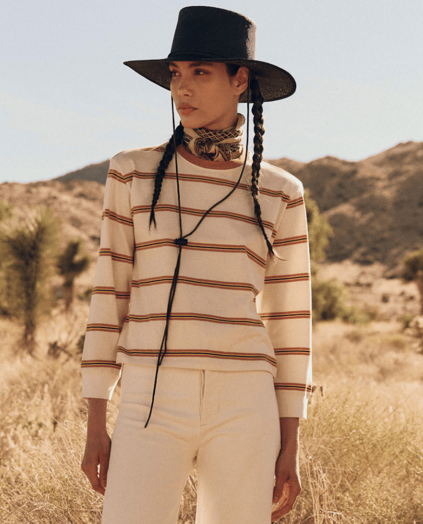 The Great. Campus Crew Rancho Stripe – KEEP Boutique