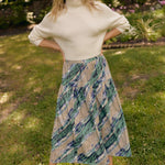 Quinn Poplin Skirt Banding Green