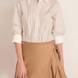 Frankie Mini Combo Shirt Dress Sand Stripe Multi
