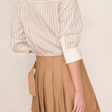 Frankie Mini Combo Shirt Dress Sand Stripe Multi
