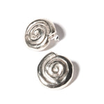 Spiral Shell Earrings Sterling Silver