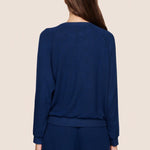 Cozy Time Crew Neck Pullover Navy