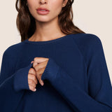 Cozy Time Crew Neck Pullover Navy