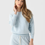 Ziggy Inside Out Fleece Long Sleeve Sweatshirt Baby Blue