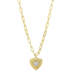 Thalia Heart Necklace Gold