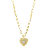 Thalia Heart Necklace Gold