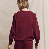 College Slouchy Sweatshirt Plum