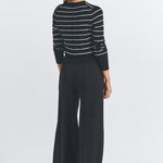 Tempest Wide Leg Knit Trouser Black